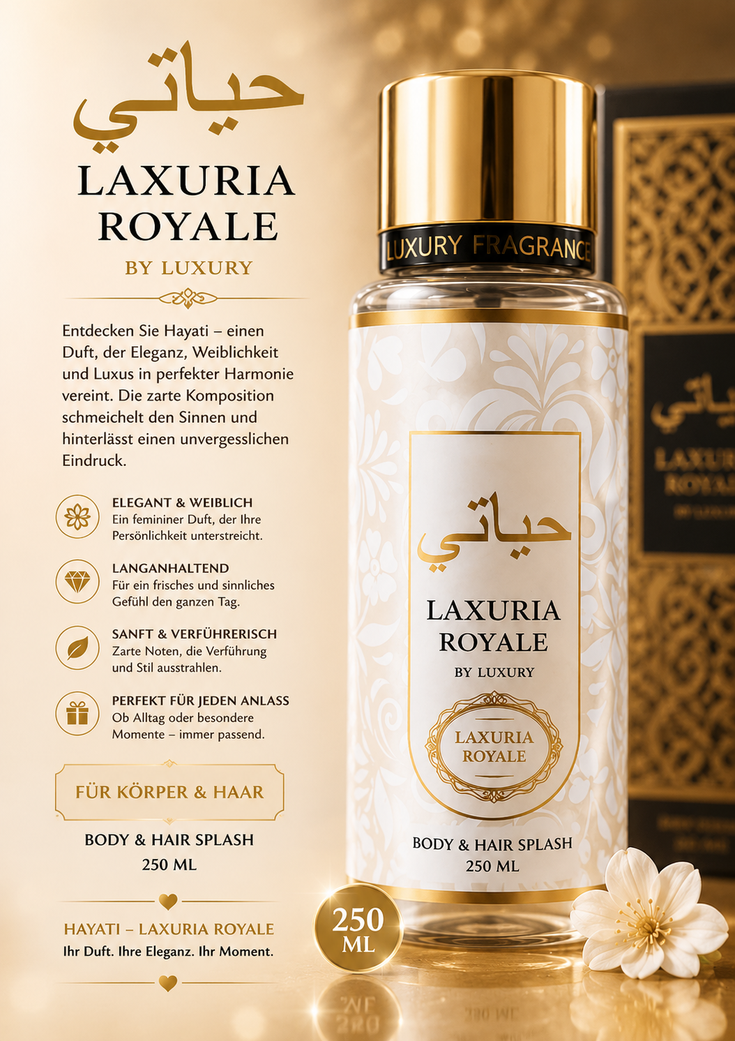 👑 Laxuria Royale – Exklusiv. Elegant. Unvergesslich. ✨🤍💎