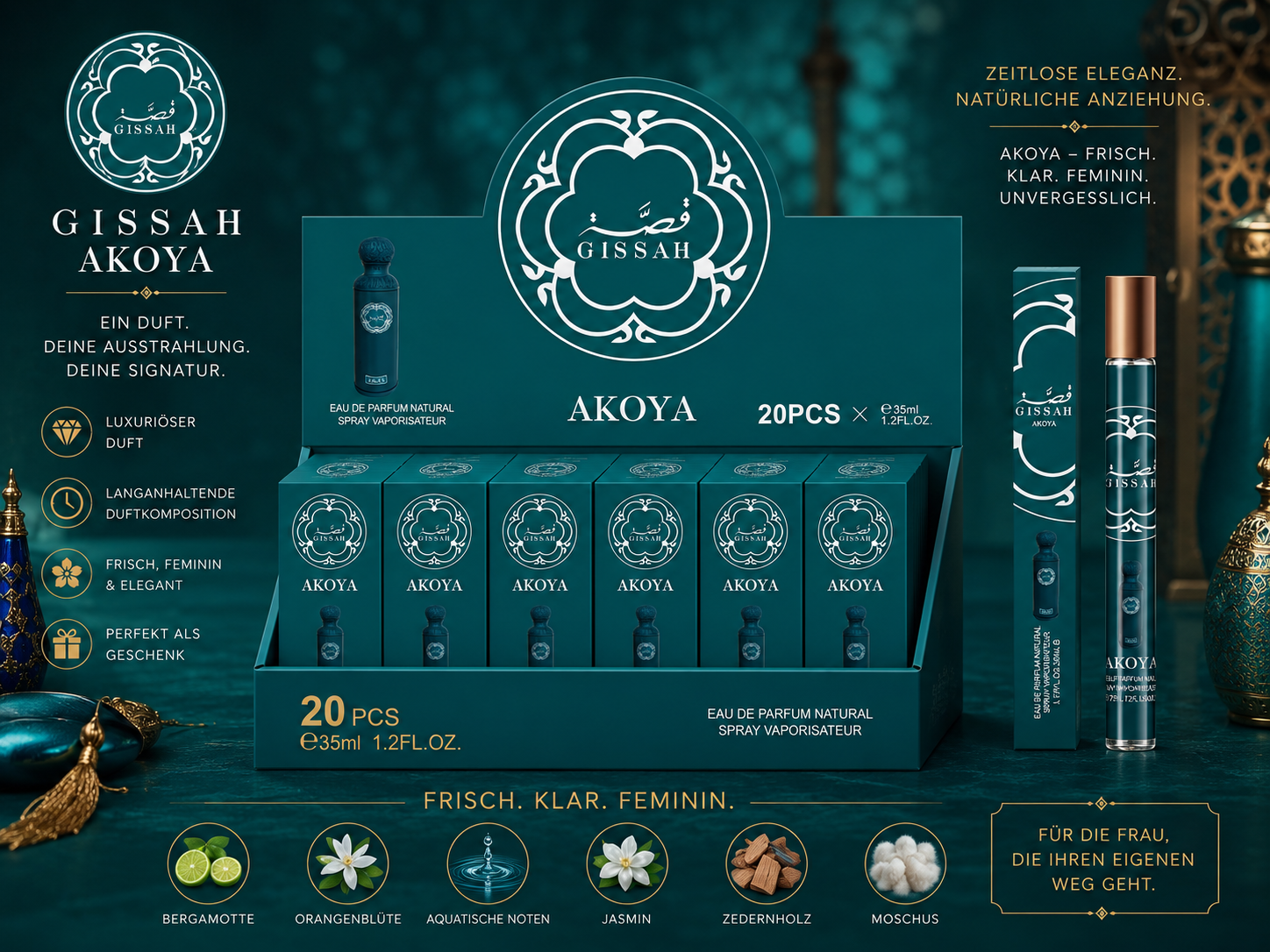 🌊💎 AKOYA by GISSAH – Eau de Parfum  Unisex💎🌊