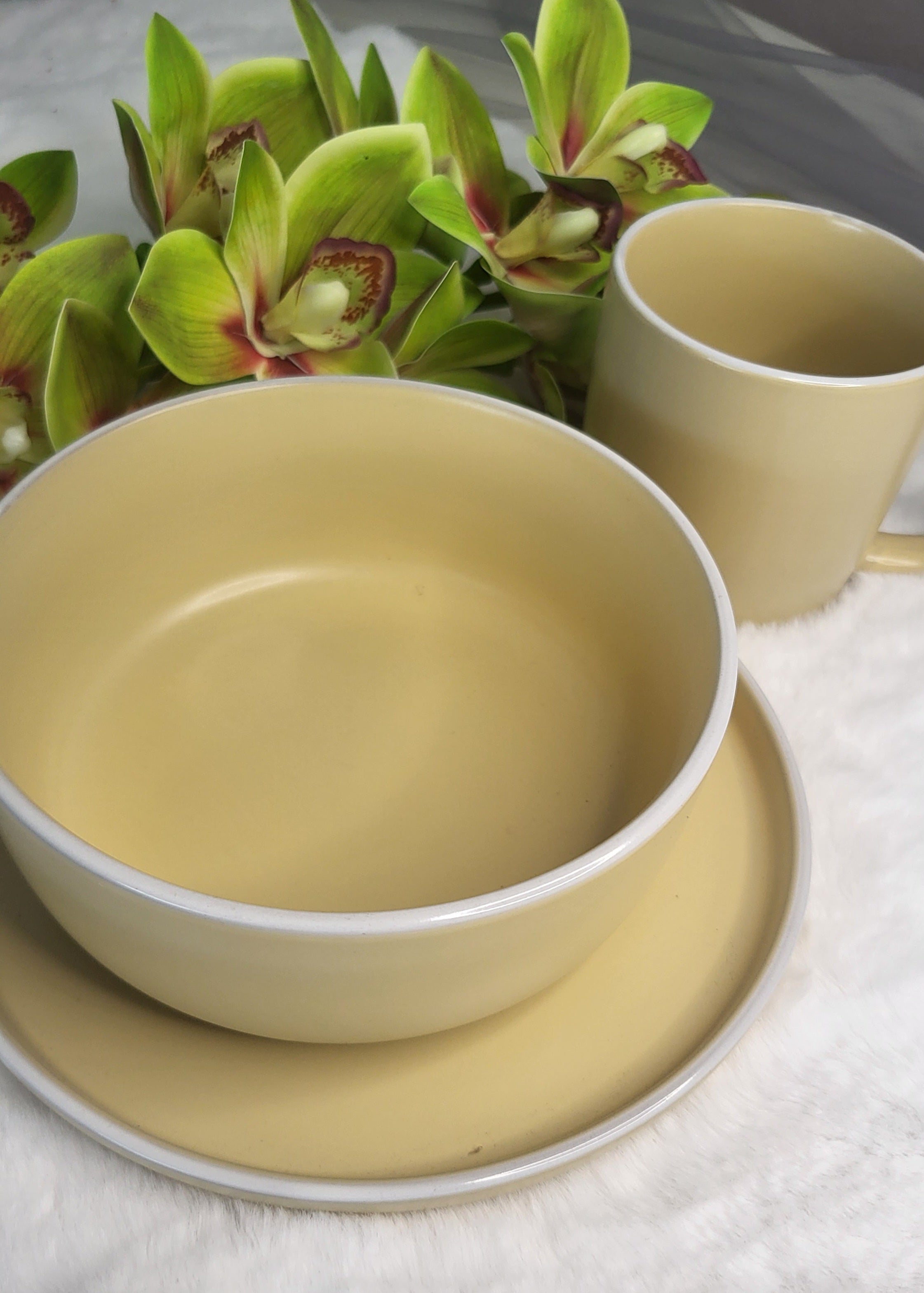 🌼 💛 Pastellgelbes Keramikgeschirr Set 💛
🌼 Frische Eleganz für jeden Tag 🌼 – 3-teiler