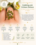 ✨ Exklusiver Goldring „Green Leaf“ mit grünen Zirkonia Größe 8 ✨