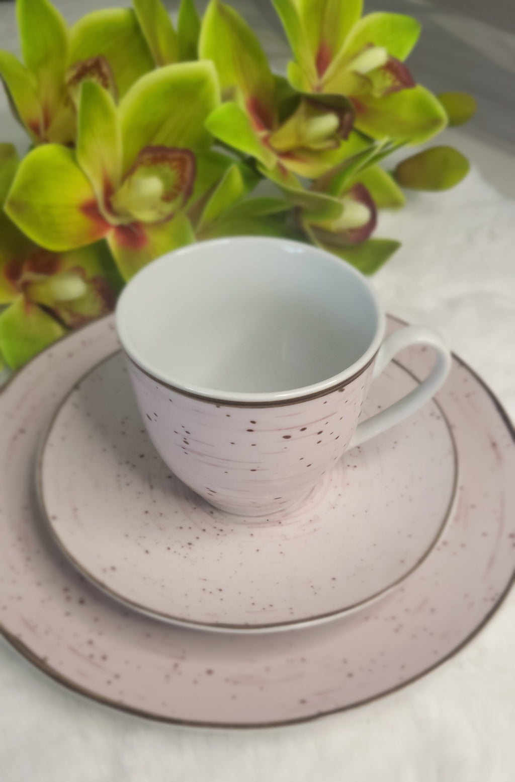 🌸 Elegantes Dessertset in Rosa – 3-teilig 🌸