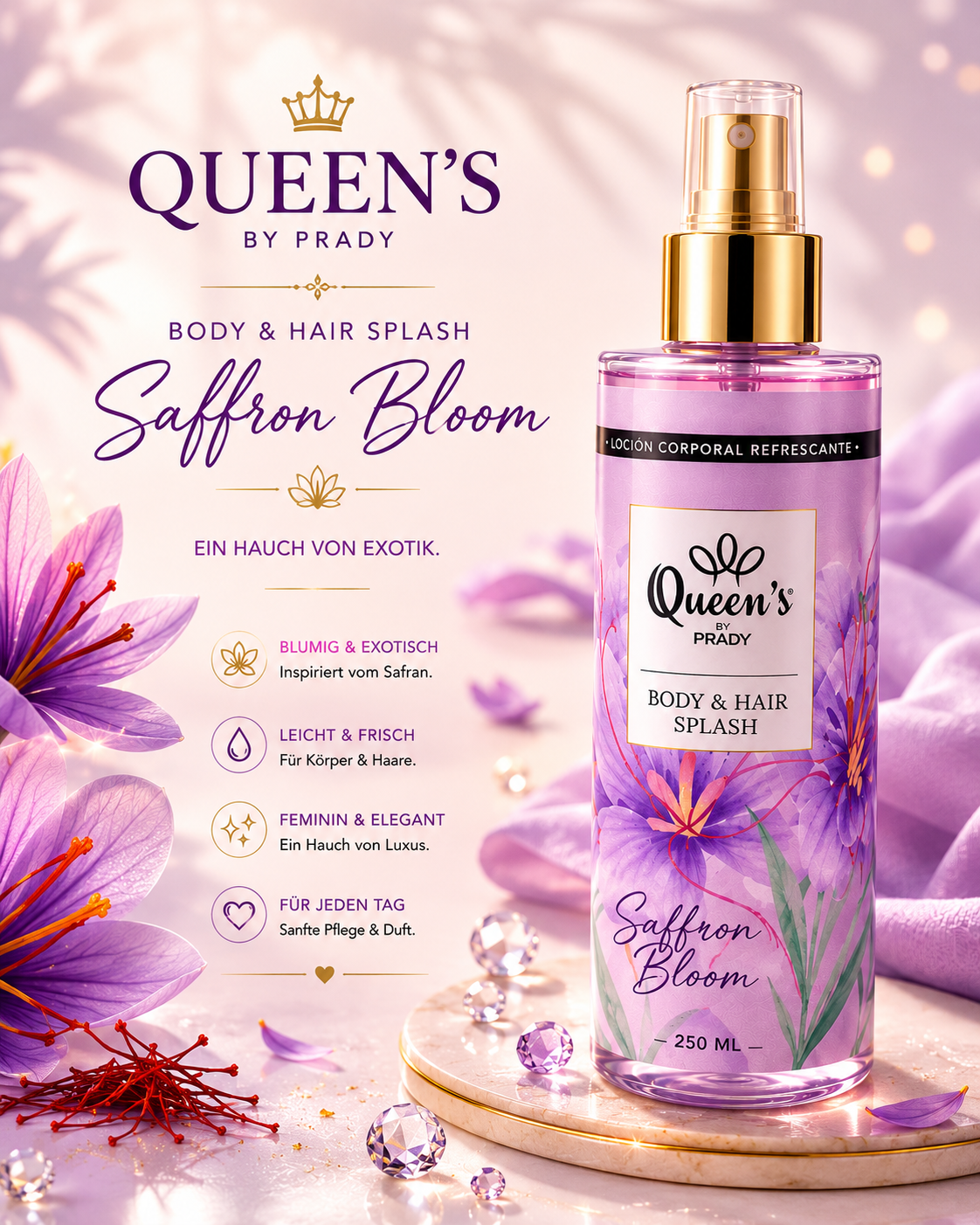 💜 Saffron Bloom – Die Magie des Safrans 250ml. 💜