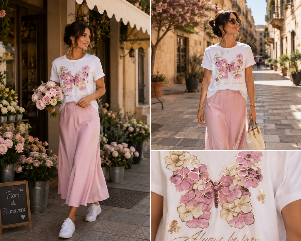 Butterfly Blossom – Premium T-Shirt