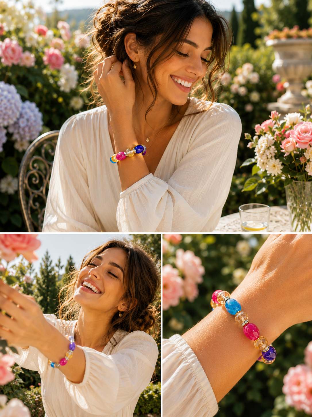 Buntes elastisches Armband
