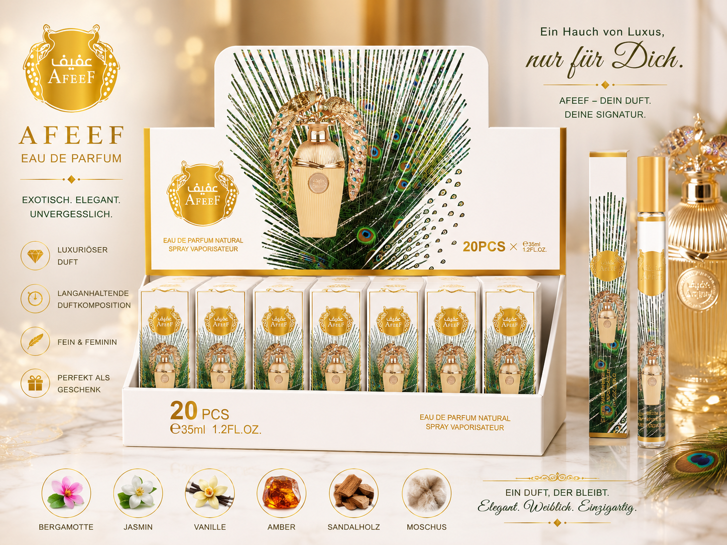 🦚 Afeef Eau de Parfum – 35 ml 🦚