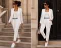 ✨ Eleganter Zweiteiler mit Jeans-Details