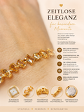 👑 Luxus-Armband „Champagne Sparkle“ – 18K Vergoldung