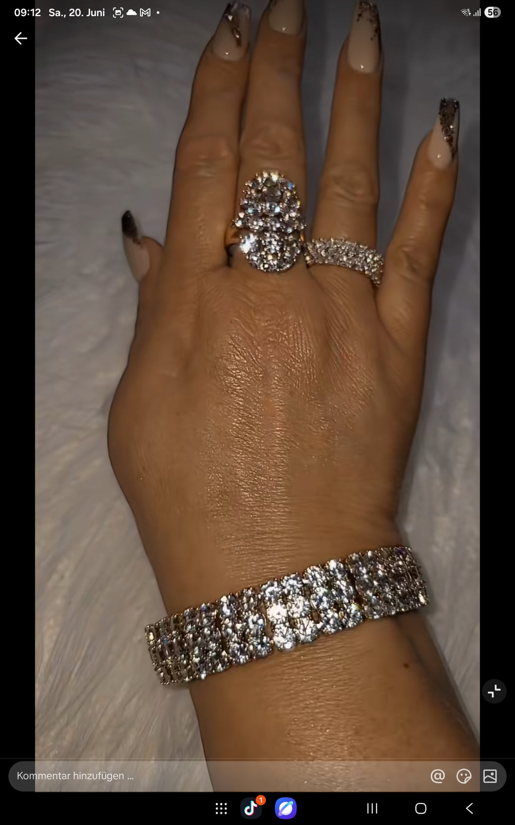 👑 Diamond Glow – Luxus Armband mit Premium-Zirkonia | 18K Gold-Optik ✨💎