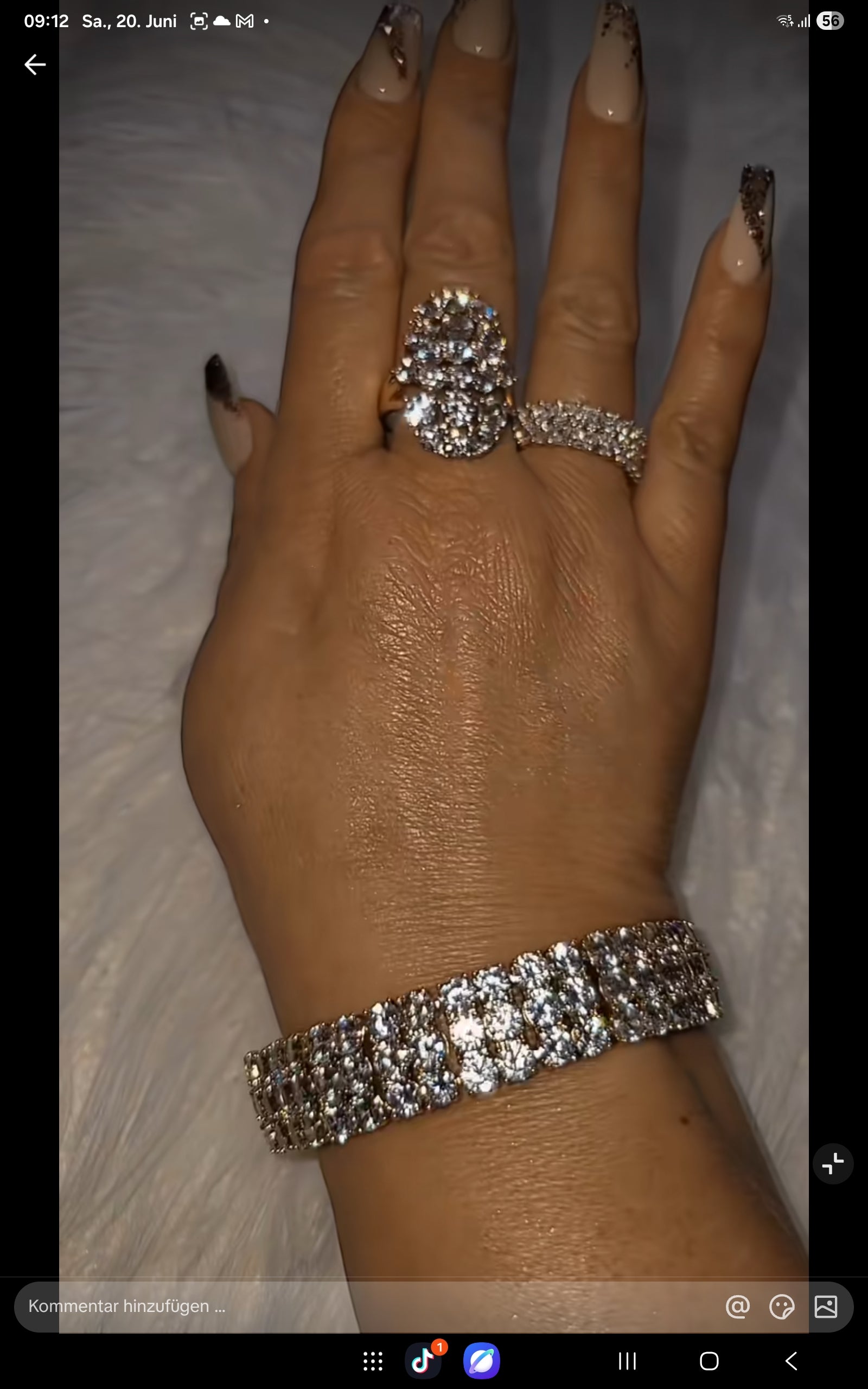 👑 Diamond Glow – Luxus Armband mit Premium-Zirkonia | 18K Gold-Optik ✨💎