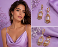 Golden Glamour – Elegante Ohrringe mit Zirkonia