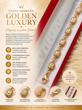 👑 Royal Golden Cube – Elegancka Bransoletka ze Stali Chirurgicznej 18K Gold PVD ✨