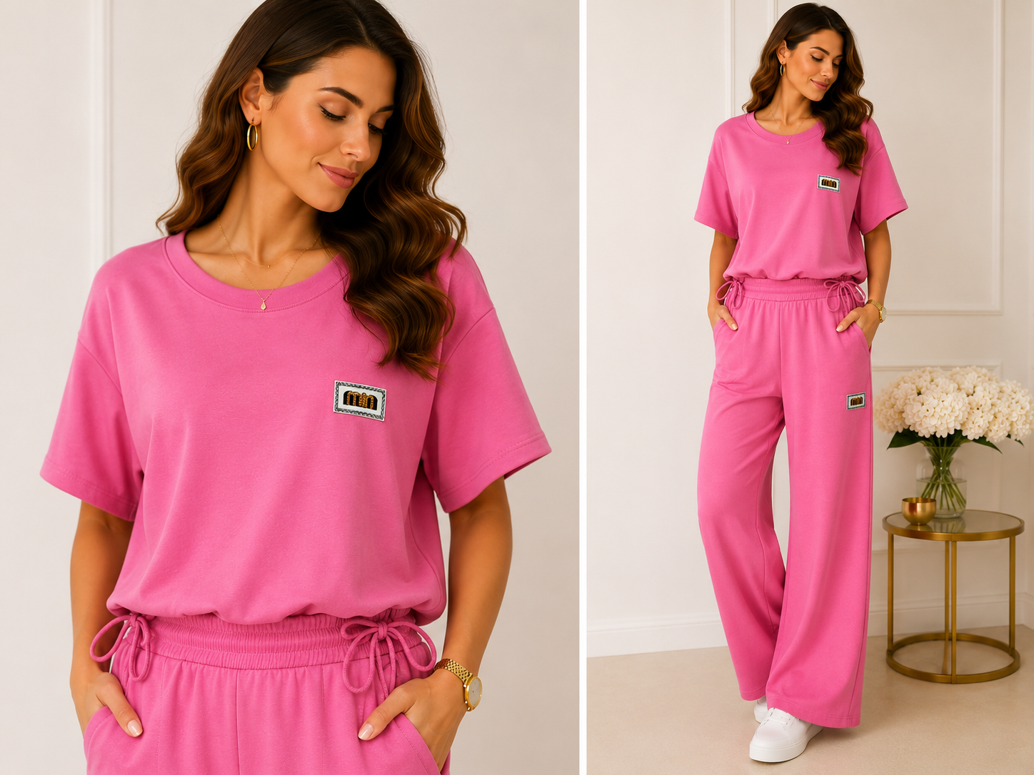 Jogging Set Pink
Sportlich. Feminin. Bequem.