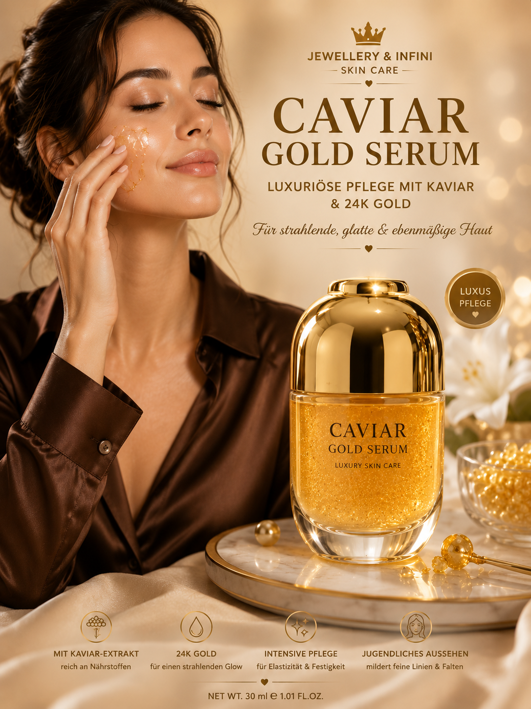 Caviar Gold Serum – Luxuspflege für sichtbar strahlende Haut ✨👑