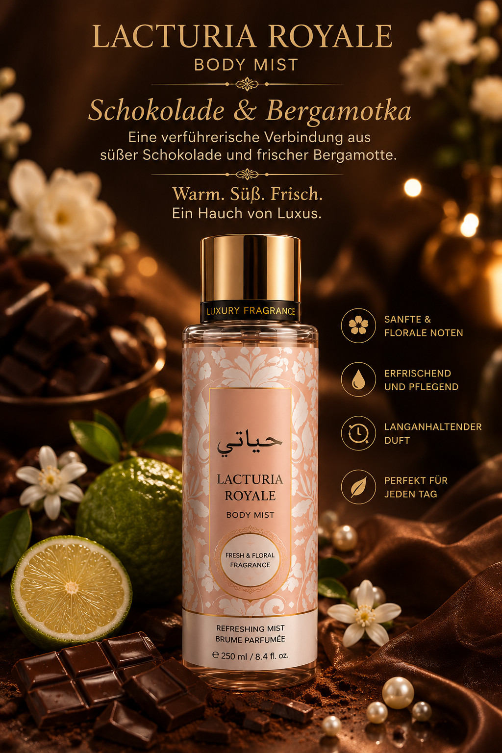 🧡 SCHOCO & BERGAMOTTE Body & Hair Mist 250 ml