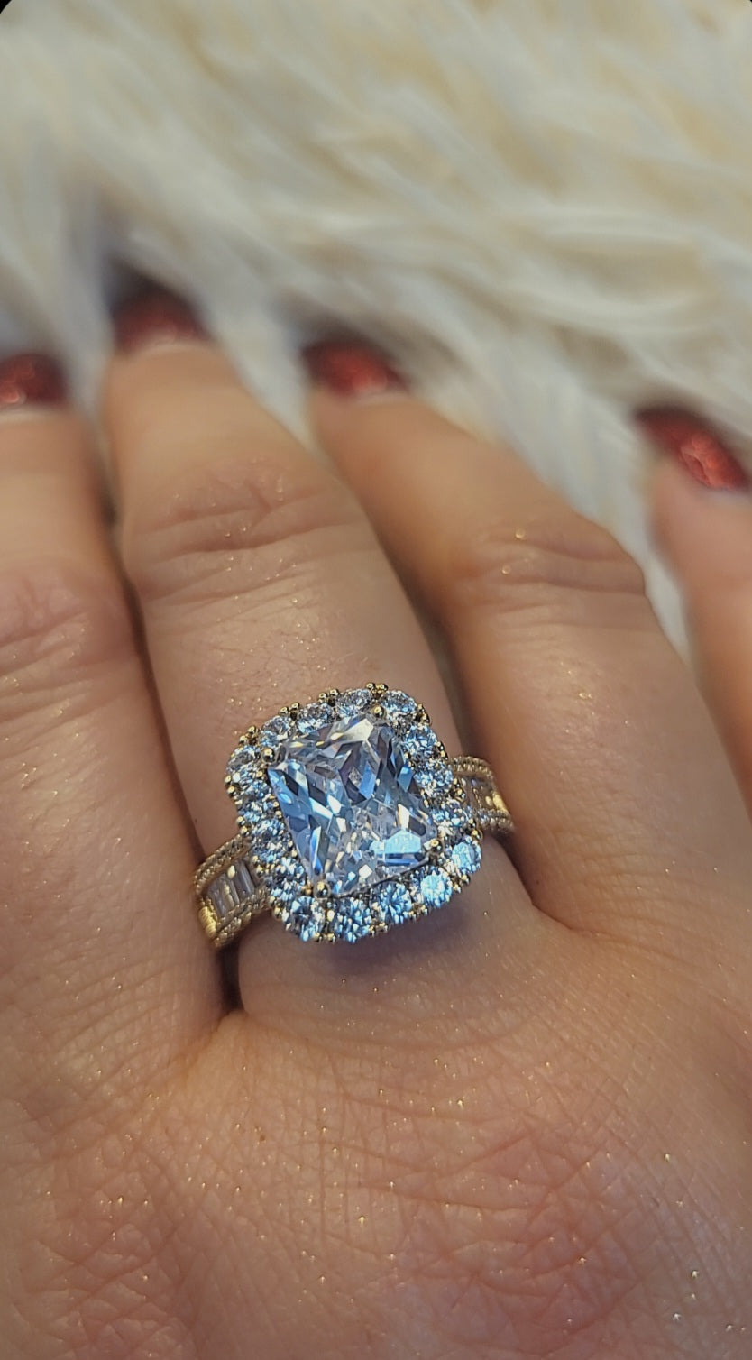 💚 ZEITLOSE ELEGANZ 💍 Ringgröße: 18 ✨ Chirurgischer Stahl mit 18K Vergoldung