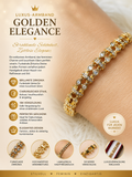 👑 Golden Harmony – Elegantes Damenarmband aus Chirurgenstahl & Zirkonia ✨