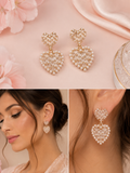 Pearl Heart – Elegante Herz-Ohrstecker