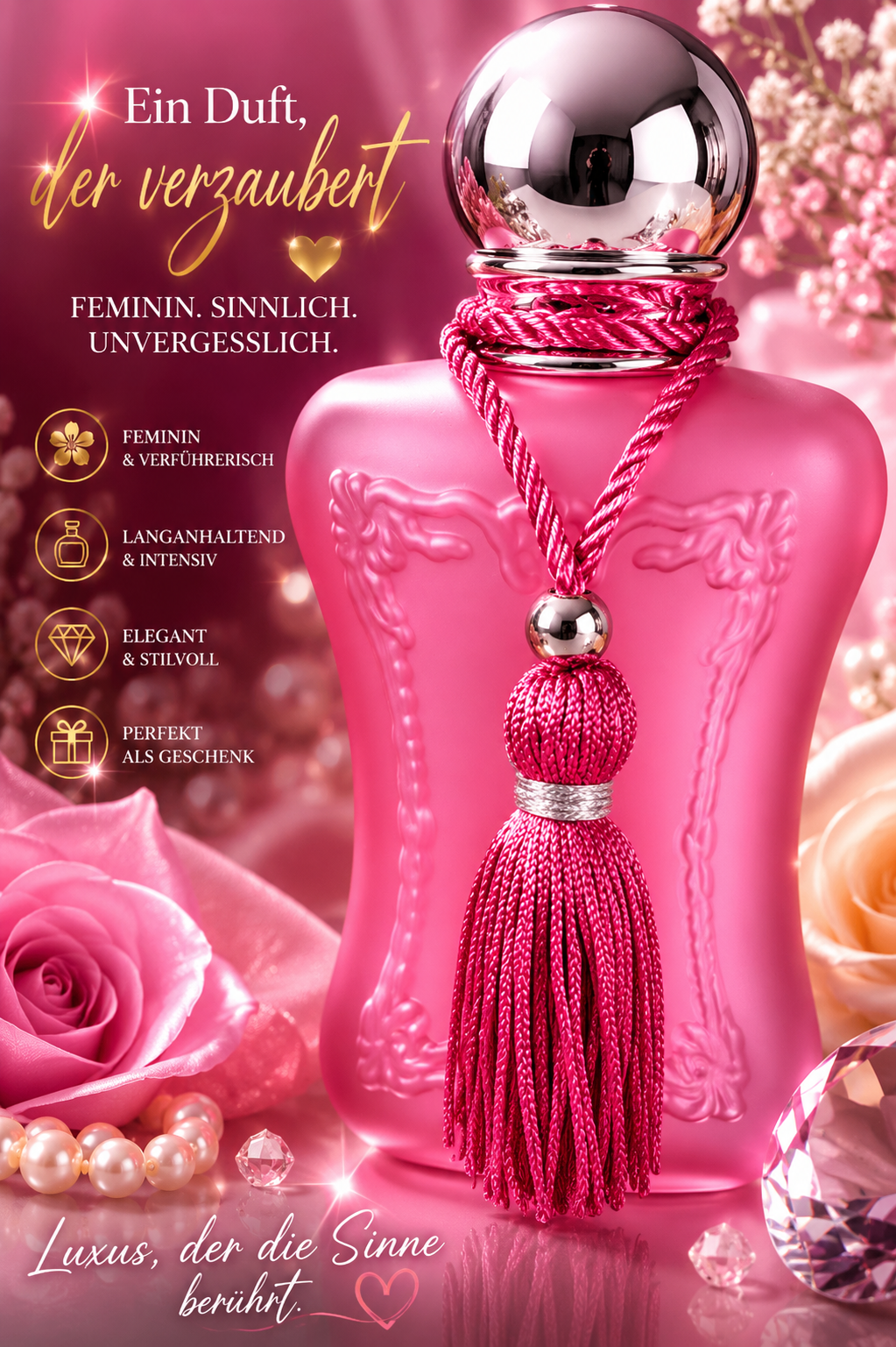 „Pink Dream – die Farbe der Leidenschaft, der Duft der Eleganz 0,75 ml.“