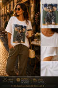 Stylisches Oversize T-Shirt mit exklusivem Hunde-Motiv